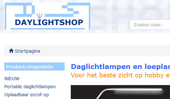 Webshop op basis van osCommerce.