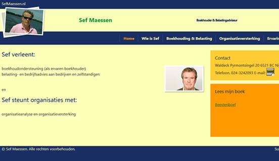 Bestaande website omgebouwd naar responsive design