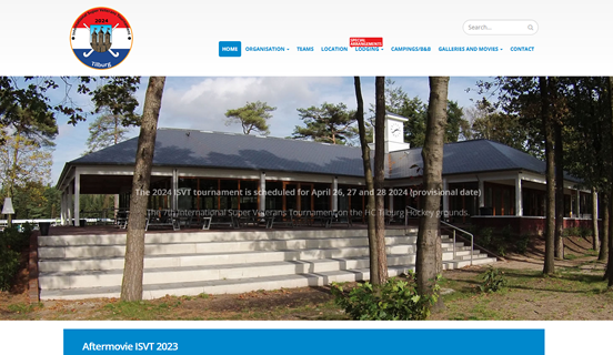 Wordpress-site voor jaarlijks International Super Veterans Hockey Tournament op HC Tilburg